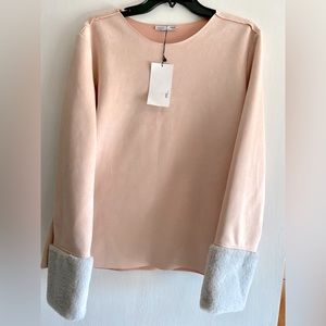 Brand new, super cute Zara faux suede top!